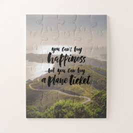 Flugzeug Ticket Happy Puzzle