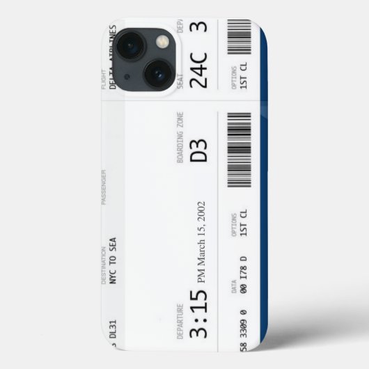 Flugzeug Ticket iPhone 7/8 Fall Case-Mate iPhone Hülle (Rückseite)