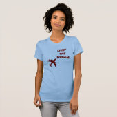 Flugzeug-Traumbehälter T-Shirt (Vorne ganz)