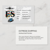 Flugzeug Truck | Globale Logistik Visitenkarte (Vorne/Hinten)