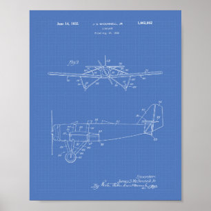 Flugzeug Typ 2 1932 — Art Blueprint Poster