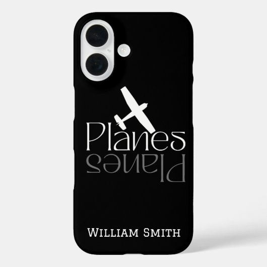 Flugzeug Typografie & Cessna Flugzeug, Minimalisti Case-Mate iPhone Hülle (Rückseite)