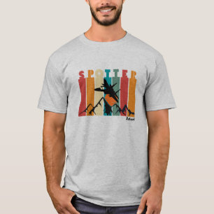 Flugzeug über Gebirge fliegen, maßgeschneidertes R T-Shirt
