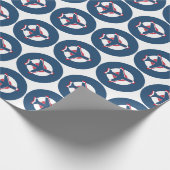 Flugzeug und Roundel Geschenkpapier (Ecke)