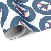 Flugzeug und Roundel Geschenkpapier (Rolleneckpunkt)