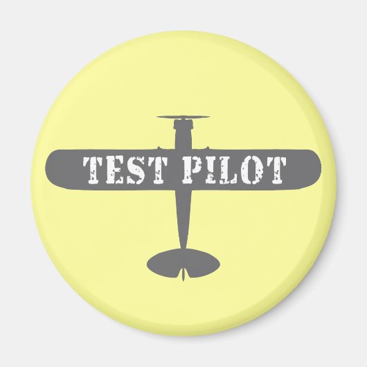 Flugzeug- und Testpilot Magnet (Vorne)