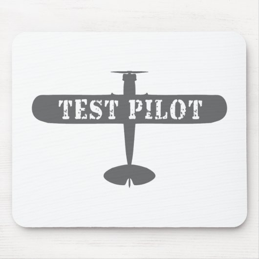 Flugzeug- und Testpilot Mousepad (Vorne)