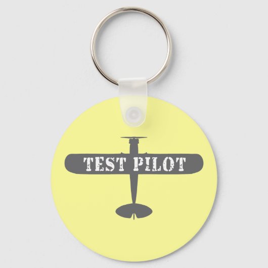 Flugzeug- und Testpilot Schlüsselanhänger (Vorderseite)