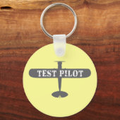Flugzeug- und Testpilot Schlüsselanhänger (Vorderseite)