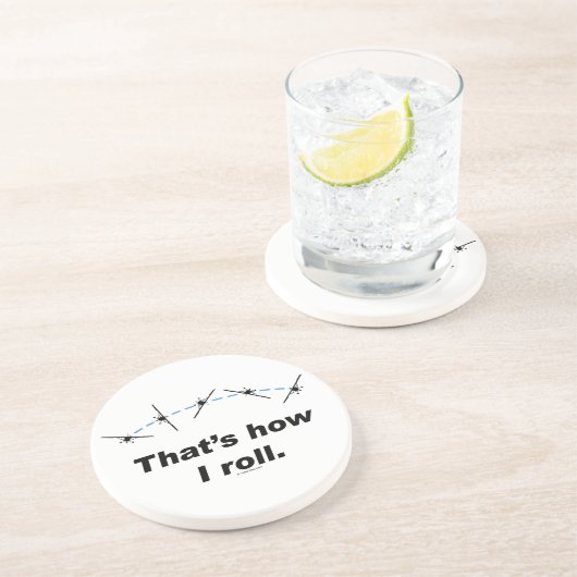 Flugzeug Untersetzer (Seite)