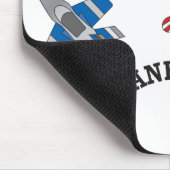 Flugzeug verrückt mousepad (Ecke)