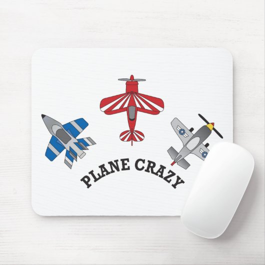 Flugzeug verrückt mousepad (Mit Mouse)