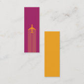 Flugzeug, Versuchskarte Mini Visitenkarte (Vorne/Hinten)