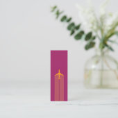 Flugzeug, Versuchskarte Mini Visitenkarte (Stehend Vorderseite)