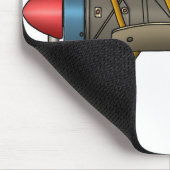 Flugzeug-Vintage Doppeldecker-Mausunterlage Mousepad (Ecke)