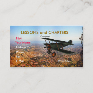 Flugzeug Visitenkarte