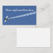 Flugzeug Visitenkarte (Vorne/Hinten)