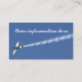 Flugzeug Visitenkarte (Vorderseite)