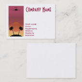 Flugzeug Visitenkarte (Vorne/Hinten)