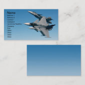 Flugzeug-Visitenkarte Visitenkarte (Vorne/Hinten)