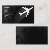 Flugzeug-Visitenkarte Visitenkarte (Vorne/Hinten)