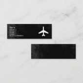 Flugzeug-Visitenkarteschablone Mini Visitenkarte (Vorne/Hinten)