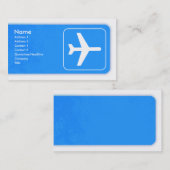 Flugzeug-Visitenkarteschablone Visitenkarte (Vorne/Hinten)