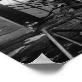 Flugzeug von Wright Brothers mit Pilot und Poster (Ecke)