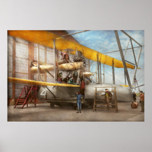 Flugzeug - Vorbereitung auf einen langen Flug 1919 Poster