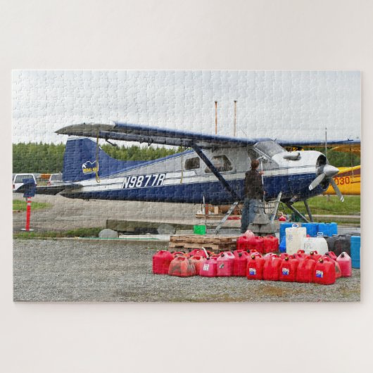 Flugzeug waschen, Lake Hood, Alaska Puzzle (Horizontal)