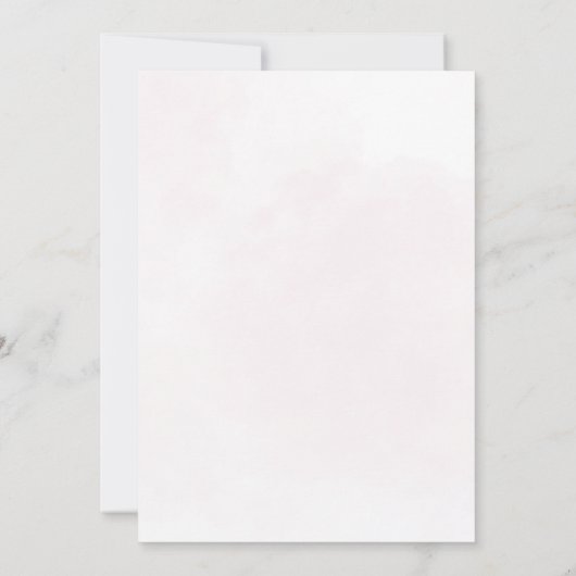 Flugzeug "Watercolor Bachelorette" Einladung (Rückseite)