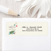 Flugzeug & Weihnachtsbaum Funny Funny Wasserfarbe (Insitu)