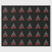 Flugzeug-Weihnachtsbaum-Pilot Geschenkpapier (Flach)