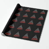 Flugzeug-Weihnachtsbaum-Pilot Geschenkpapier (Ungerollt)