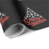 Flugzeug-Weihnachtsbaum-Pilot Geschenkpapier (Rolleneckpunkt)