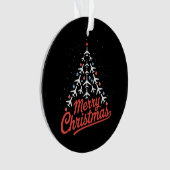 Flugzeug-Weihnachtsbaum-Pilot Ornament (Vorderseite)
