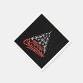 Flugzeug-Weihnachtsbaum-Pilot Serviette (Ecke)