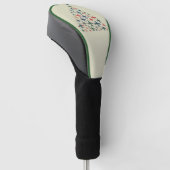 Flugzeug Weihnachtsbaum Retro Pilot Fliegen Flug  Golf Headcover (angewinkelt)