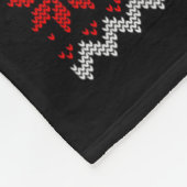 Flugzeug Weihnachtsbaum Ugly Xmas Sweater Decorati Fleecedecke (Ecke)