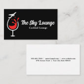 Flugzeug Wine-Logo Visitenkarte (Vorne/Hinten)