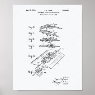Flugzeug Wing 1929 Weißbuch zum Thema "Patent" Poster