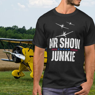 Flugzeug WWII Militär Luftfahrt Flugtag Junkie T-Shirt