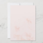 Flugzeug-Zielflug ins Ausland Rosa Hochzeit Einladung (Rückseite)