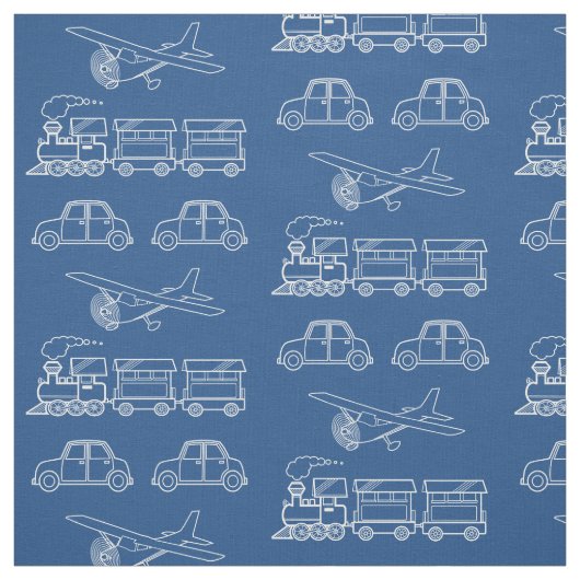 Flugzeug, Zug und Auto entwerfen ~ editable Stoff (Muster)