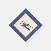 Flugzeug zum Geburtstag Napkin - Junge Serviette (Ecke)