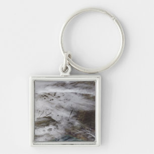 Flugzeugableitungsspuren Schlüsselanhänger