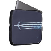 Flugzeugabstände mit (oder ohne) Ihrem Text Laptopschutzhülle (Vorne Rechts)
