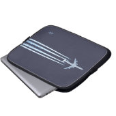 Flugzeugabstände mit (oder ohne) Ihrem Text Laptopschutzhülle (Vorne Knopf)