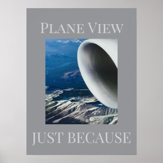 Flugzeugansicht Poster (Vorne)