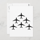 Flugzeugarmada Postkarte (Vorne/Hinten)